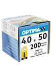 Suruburi Pentru Lemn Optimaxx Autofiletant 4.0x50 200 Buc. 