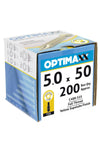 Suruburi Pentru Lemn Optimaxx Autofiletant 5.0x50 200 Buc. 